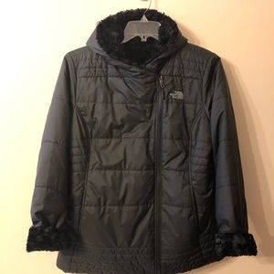 The North Face Winter Reversible Black Jacket - XL